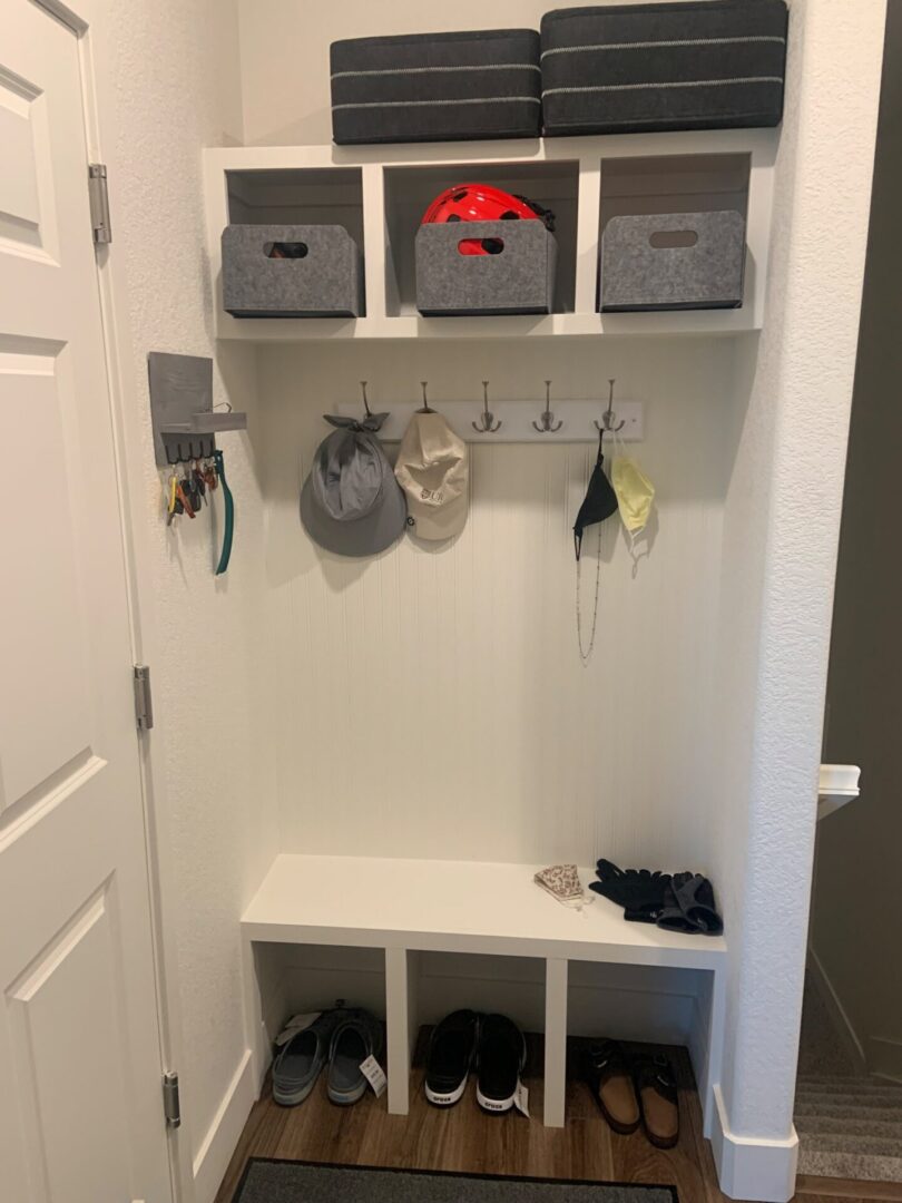 Cabinet with Racks and Baskets